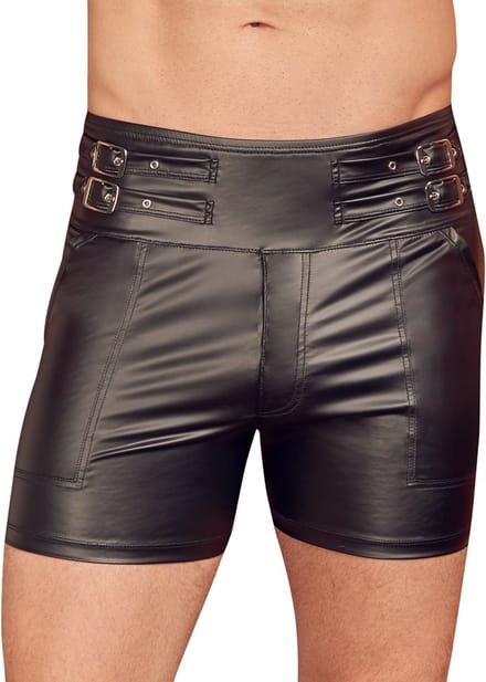 Ruig Wetlook Broekje met Hoge Taille