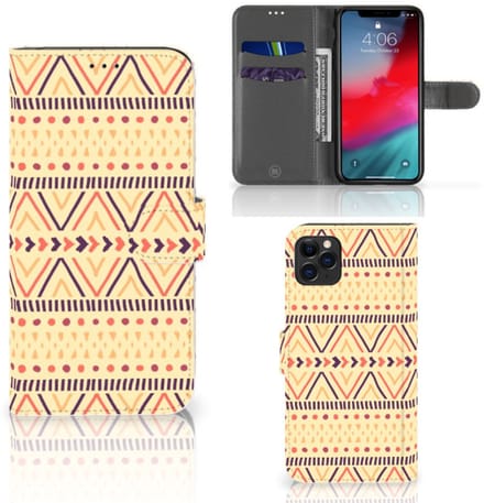 Apple iPhone 11 Pro Max Telefoon Hoesje Aztec Yellow