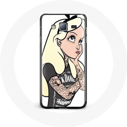 Case voor Samsung Galaxy j3 2016 Alice Getatoeëerde Prinses