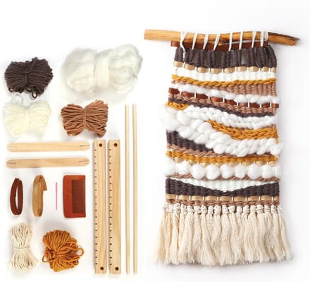 Graine Creative weefset boho chic wanddecoratie 40x30 cm DIY pakket.