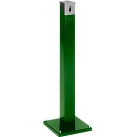 Staande asbakzuil SG 105E, hoekig mosgroen