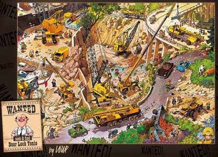 Heye puzzel Lock Tonio Wanted! 1000 stukjes cartoon puzzel.