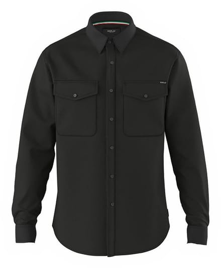 Replay Heren Overhemd regular fit Zwart S Volwassenen
