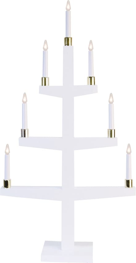Star Trading LED-kandelaar 'Halla', zevenarmig, wit, 90cm