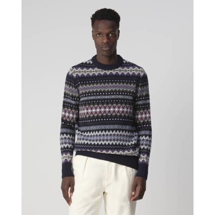 JC Rags Ramble Jersey Round Neck Sky Captain Taille: S | Pulls Outlet | Homme