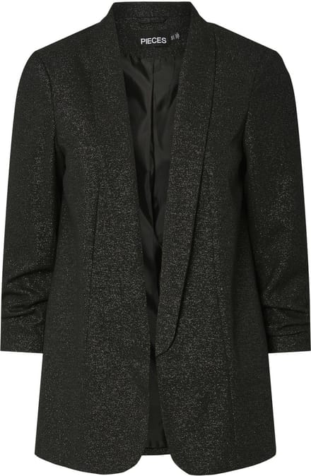 Pieces Blazer Pcbosella 3/4 Glitter Blazer Noos 17151036 Black/silver Dames Maat - XS