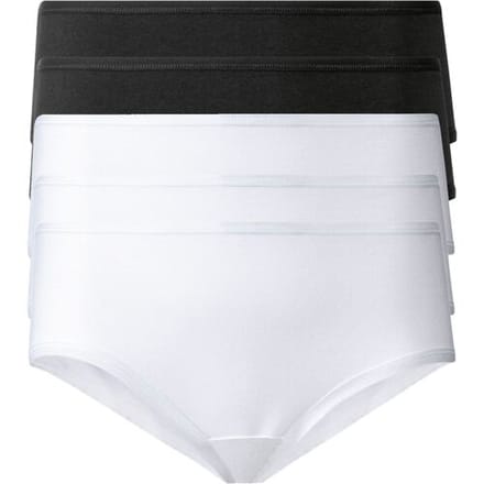 ESMARA 5 dames hipsters (Zwart/wit, XS (32/34))