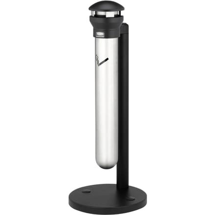 Rubbermaid staande asbak Infinity, metaal, met binnenemmer van 4,9 l, voor buiten