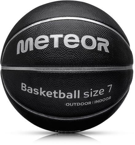 Meteor Cellular 7 - Basketbal - voor het spelen van basketbal - Sportuitrusting - Zwart / Zilver