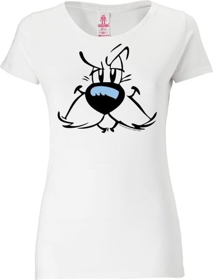 Logoshirt Vrouwen T-shirt Idefix - Faces - Asterix - Shirt met ronde hals van Logoshirt - offwhite