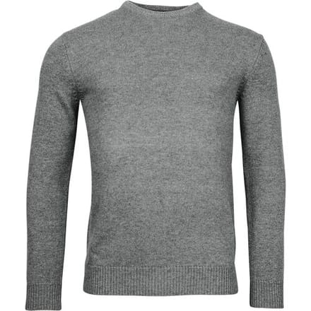 Baileys Trui Lamswol Ronde Hals Single Knit Midden Grijs / male