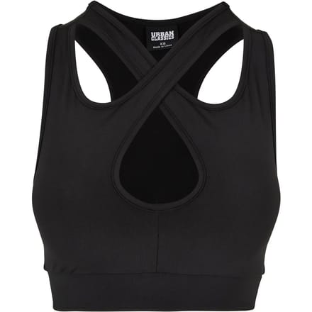 Urban Classics - Crossed SportBH - XS - Zwart