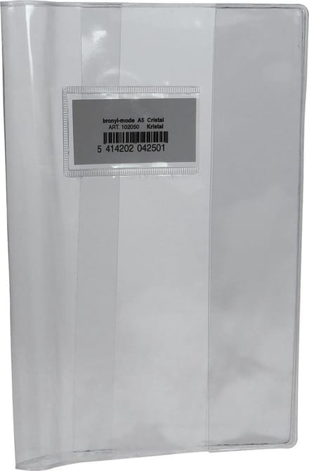 Bronyl schriftomslag ft 16,5 x 21 cm (schrift), kristal 10 stuks
