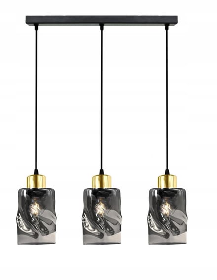 Hanglamp LORD 8-302L LED Zwart/Goud - 3xE27