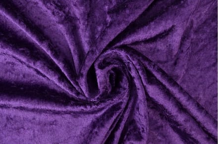 40 meter velours de panne - Paars - Crushed velvet - 150cm breed