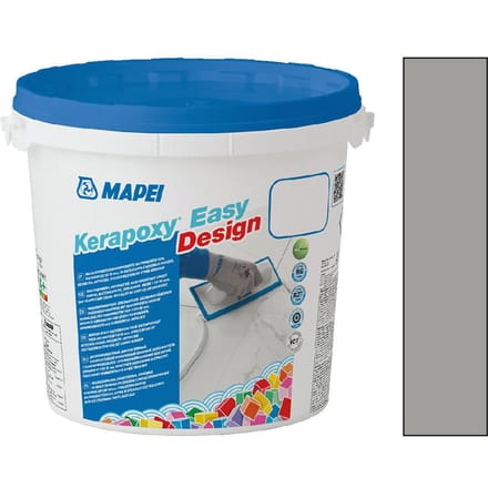 MAPEI Kerapoxy Easy Design Voegmortel - Voor Keramische Tegels & Natuursteen - Kleur 112 Medium Grey - 3 kg