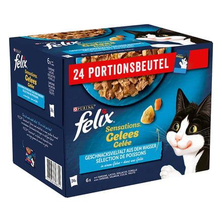 96x85g Vis Selectie Felix Sensations Kattenvoer