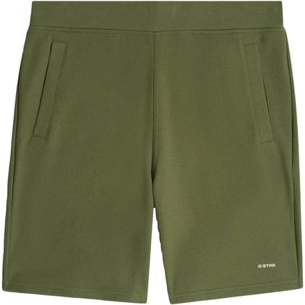 straight fit short met structuurpatroon