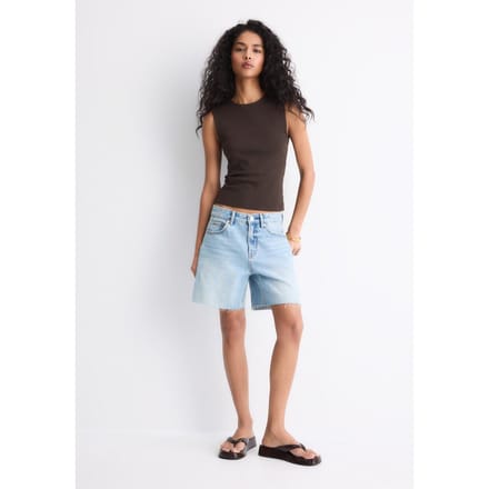 Stradivarius Basic mouwloos T-shirt  Bruin XS