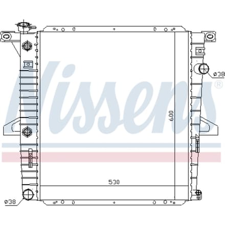 Radiator, motorkoeling NISSENS 69203