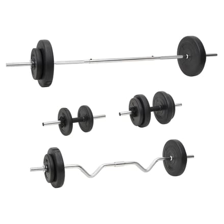 vidaXL Halterset met gewichten 60 kg
