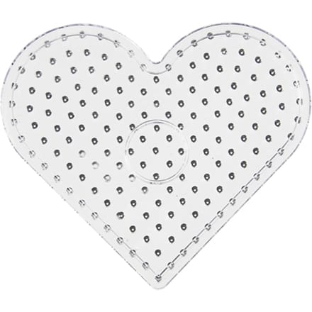 Creotime Jumbo Transparant Hart Kralenbord - 17 5x15cm