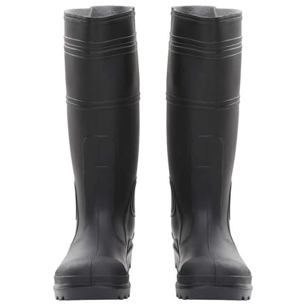 vidaXL Regenlaarzen maat 38 PVC zwart