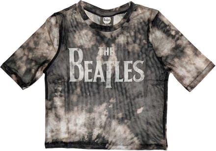 The Beatles - Drop T Logo Crop top - S - Zwart