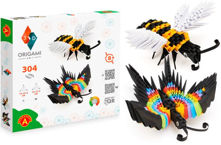 Origami 3D Bij & Vlinder, 304dlg