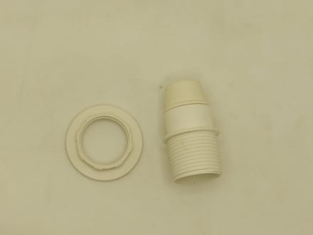 DH Fitting e14 met ring wit
