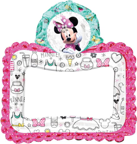 AMSCAN - Aluminium Minnie Mouse kader ballon - Decoratie > Photobooth en posters