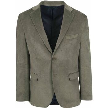 Suitable Corduroy Kostuum Groen - Maat 48 - Heren - Ribstructuur - Volwassen mannen