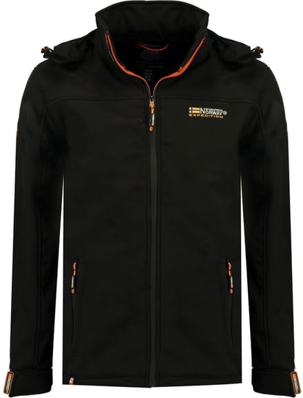 Geographical Norway Softshell Jas Heren Zwart Takeni - S