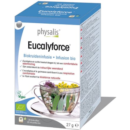 Physalis® Eucalyforce Kruideninfusie Bio 20x1,5 Filterzakje