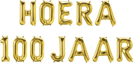 Foil balloon kit - Hoera 100 jaar
