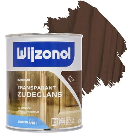 Wijzonol Transparant Zijdeglanslak - 0,75l - 3120 - Teak