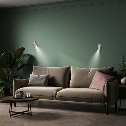 Newgarden LED wandlamp Roll 4, wit, draaibaar