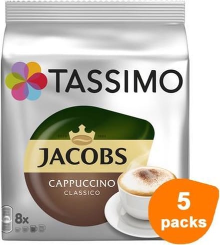 Tassimo - Jacobs Cappuccino Classico - 5x 8 T-Discs