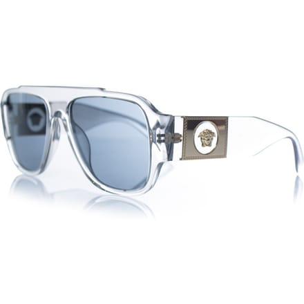 Versace, transparante Medusa zonnebril met schild