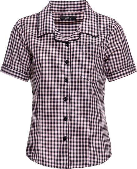 Queen Retro overhemdblouse voor dames van kerosine