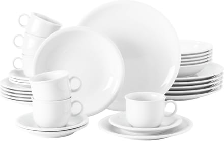 Seltmann Weiden Compact Wit 30-delige serviesset
