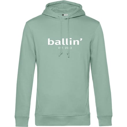 Heren Hoodies met Ballin Est. 2013 Basic Hoodie Print - Groen - Maat L