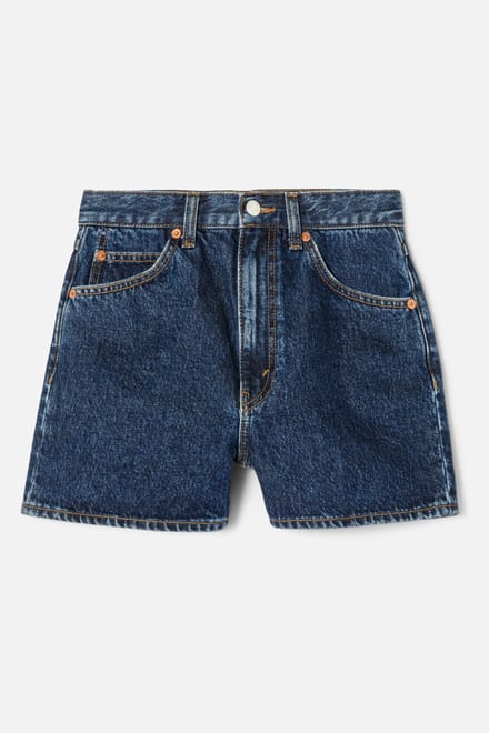 RE/DONE The Midi Short Heritage Rinse Maat: W28 | Korte Broeken Outlet | Dames | Blauw