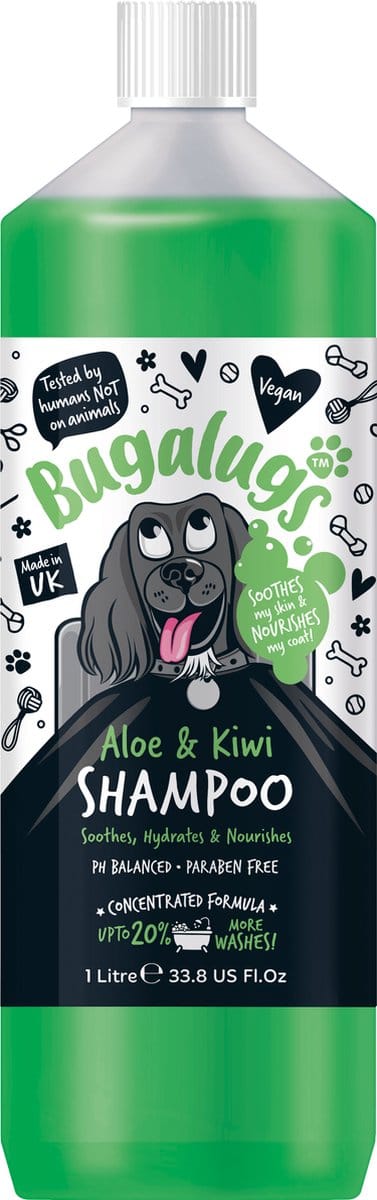 Bugalugs Scooting Aloe & Kiwi Dog Shampoo Bottle 1 L - Hond
