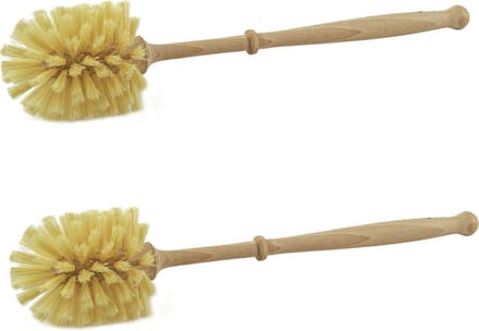 2x sorx toiletborstel - hout - 36 cm - wc-borstels/toiletborstels