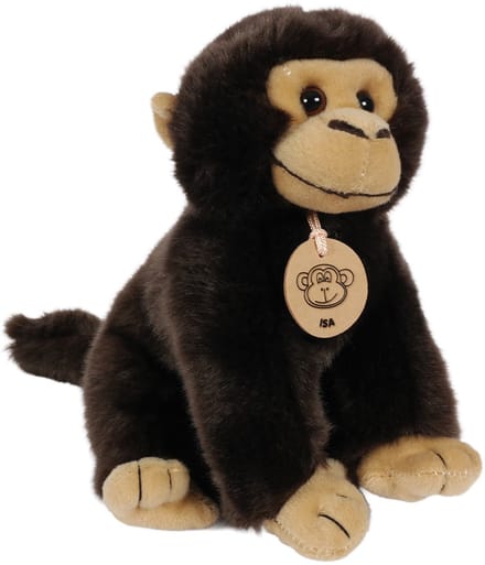 PIA Soft Toys - Pluche knuffel - Aap - bruin - (Isa) - 20 cm