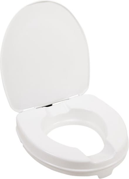 VITILITY Toiletverhoger met deksel - 5 cm - Toiletverhoger