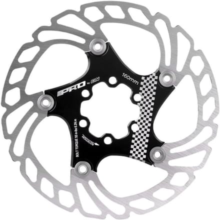 Fietsschijfrem Rotor - Rem Schijf - Mountainbiken - Drijvend Ontwerp - 160 mm - Zwart