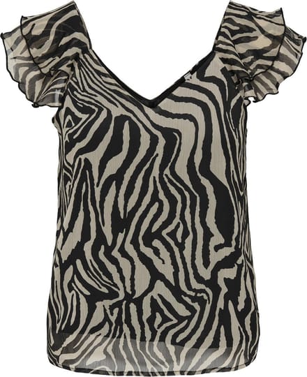 ONLY - ONLASTA LIFE CAPSLEEVE V-NECK TOP WVN - Dames - Blouses