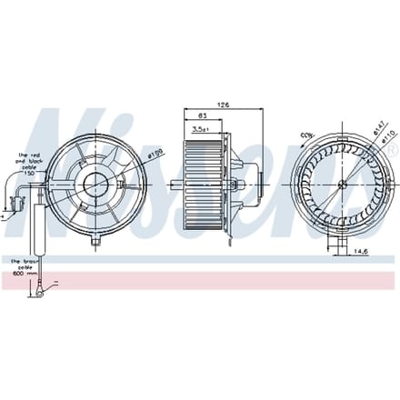 Binnenventilator NISSENS 87031